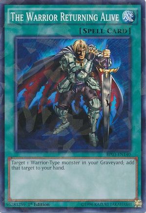 The Warrior Returning Alive (Shatterfoil) (BP03-EN140) - Battle Pack 3: Monster League 1st Edition Battle Pack 3: Monster League Yugioh Single  Squirtle Squad Card Shop.