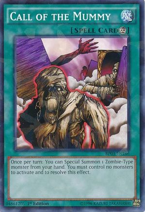 Call of the Mummy (Shatterfoil) (BP03-EN146) - Battle Pack 3: Monster League 1st Edition Battle Pack 3: Monster League Yugioh Single  Squirtle Squad Card Shop.
