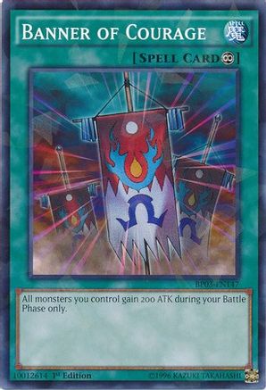 Banner of Courage (Shatterfoil) (BP03-EN147) - Battle Pack 3: Monster League 1st Edition Battle Pack 3: Monster League Yugioh Single  Squirtle Squad Card Shop.