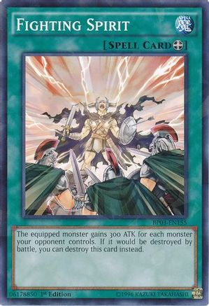 Fighting Spirit (Shatterfoil) (BP03-EN155) - Battle Pack 3: Monster League 1st Edition Battle Pack 3: Monster League Yugioh Single  Squirtle Squad Card Shop.