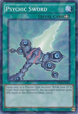 Psychic Sword (Shatterfoil) (BP03-EN163) - Battle Pack 3: Monster League 1st Edition Battle Pack 3: Monster League Yugioh Single  Squirtle Squad Card Shop.