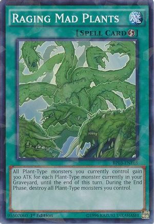 Raging Mad Plants (Shatterfoil) (BP03-EN165) - Battle Pack 3: Monster League 1st Edition Battle Pack 3: Monster League Yugioh Single  Squirtle Squad Card Shop.