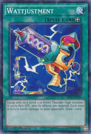 Wattjustment (Shatterfoil) (BP03-EN170) - Battle Pack 3: Monster League 1st Edition Battle Pack 3: Monster League Yugioh Single  Squirtle Squad Card Shop.