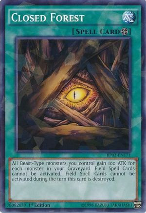 Closed Forest (Shatterfoil) (BP03-EN171) - Battle Pack 3: Monster League 1st Edition Battle Pack 3: Monster League Yugioh Single  Squirtle Squad Card Shop.