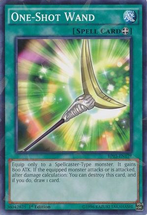One-Shot Wand (Shatterfoil) (BP03-EN179) - Battle Pack 3: Monster League 1st Edition Battle Pack 3: Monster League Yugioh Single  Squirtle Squad Card Shop.