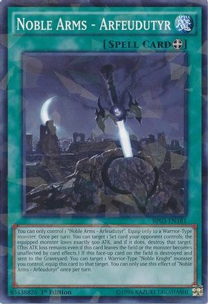 Noble Arms - Arfeudutyr (Shatterfoil) (BP03-EN181) - Battle Pack 3: Monster League 1st Edition Battle Pack 3: Monster League Yugioh Single  Squirtle Squad Card Shop.