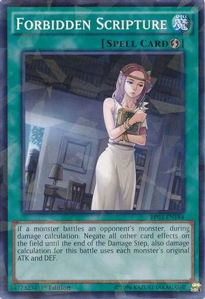 Forbidden Scripture (Shatterfoil) (BP03-EN184) - Battle Pack 3: Monster League 1st Edition Battle Pack 3: Monster League Yugioh Single  Squirtle Squad Card Shop.