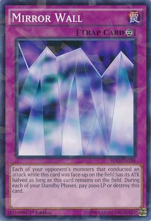 Mirror Wall (Shatterfoil) (BP03-EN188) - Battle Pack 3: Monster League 1st Edition Battle Pack 3: Monster League Yugioh Single  Squirtle Squad Card Shop.