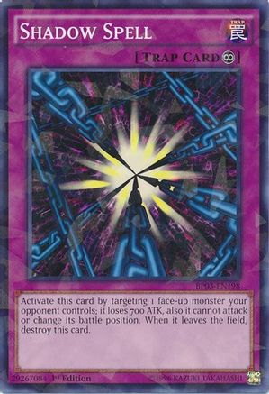 Shadow Spell (Shatterfoil) (BP03-EN198) - Battle Pack 3: Monster League 1st Edition Battle Pack 3: Monster League Yugioh Single  Squirtle Squad Card Shop.