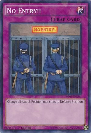 No Entry!! (Shatterfoil) (BP03-EN204) - Battle Pack 3: Monster League 1st Edition Battle Pack 3: Monster League Yugioh Single  Squirtle Squad Card Shop.