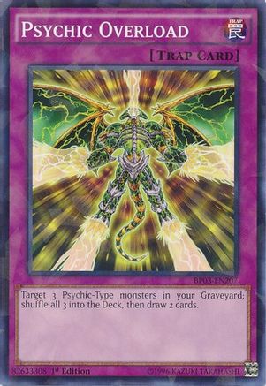 Psychic Overload (Shatterfoil) (BP03-EN207) - Battle Pack 3: Monster League 1st Edition Battle Pack 3: Monster League Yugioh Single  Squirtle Squad Card Shop.