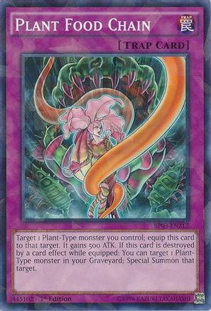 Plant Food Chain (Shatterfoil) (BP03-EN212) - Battle Pack 3: Monster League 1st Edition Battle Pack 3: Monster League Yugioh Single  Squirtle Squad Card Shop.