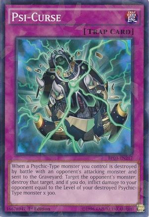 Psi-Curse (Shatterfoil) (BP03-EN217) - Battle Pack 3: Monster League 1st Edition Battle Pack 3: Monster League Yugioh Single  Squirtle Squad Card Shop.