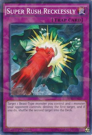 Super Rush Recklessly (Shatterfoil) (BP03-EN219) - Battle Pack 3: Monster League 1st Edition Battle Pack 3: Monster League Yugioh Single  Squirtle Squad Card Shop.
