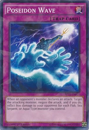 Poseidon Wave (Shatterfoil) (BP03-EN223) - Battle Pack 3: Monster League 1st Edition Battle Pack 3: Monster League Yugioh Single  Squirtle Squad Card Shop.