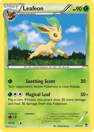 Leafeon 007  - Reverse Holofoil XY  Furious Fists - Rare XY - Furious Fists Pokemon Single  Squirtle Squad Card Shop.