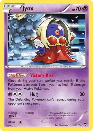 Jynx 037  - Reverse Holofoil XY  Furious Fists - Rare XY - Furious Fists Pokemon Single  Squirtle Squad Card Shop.