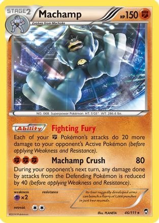 Machamp 046 (H) - XY Furious Fists - R