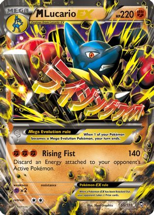 M Lucario EX 055  - Holofoil XY  Furious Fists - Ultra Rare XY - Furious Fists Pokemon Single  Squirtle Squad Card Shop.
