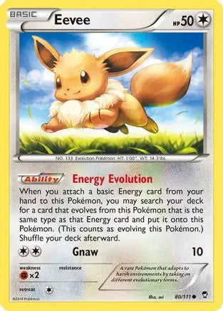 Eevee 080  XY  Furious Fists - Common