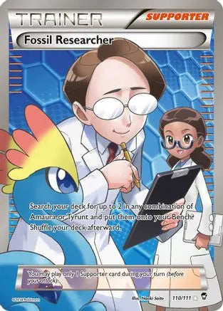 Fossil Researcher (110 Full Art) (110 Full Art) 110  - Holofoil XY  Furious Fists - Ultra Rare XY - Furious Fists Pokemon Single  Squirtle Squad Card Shop.