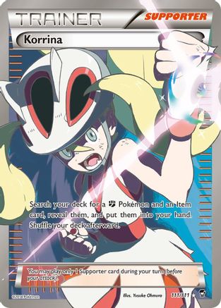 Korrina (111 Full Art) (111 Full Art) 111  - Holofoil XY  Furious Fists - Ultra Rare XY - Furious Fists Pokemon Single  Squirtle Squad Card Shop.