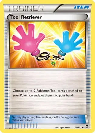 Tool Retriever 101  - Reverse Holofoil XY  Furious Fists - Uncommon