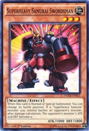 Superheavy Samurai Swordsman (DUEA-EN012) - Duelist Alliance Unlimited Duelist Alliance Yugioh Single  Squirtle Squad Card Shop.