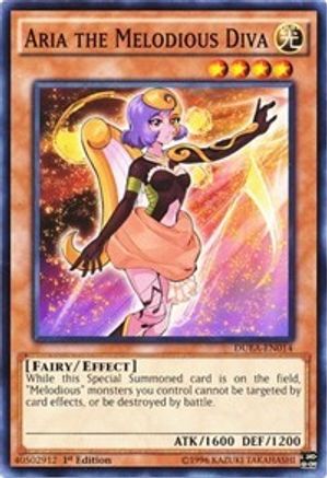Aria the Melodious Diva (DUEA-EN014) - Duelist Alliance Unlimited Duelist Alliance Yugioh Single  Squirtle Squad Card Shop.