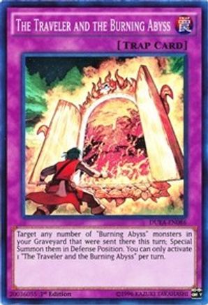 The Traveler and the Burning Abyss (DUEA-EN086) - Duelist Alliance Unlimited Duelist Alliance Yugioh Single  Squirtle Squad Card Shop.