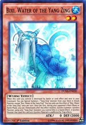 Bixi, Water of the Yang Zing (DUEA-EN030) - Duelist Alliance 1st Edition Duelist Alliance Yugioh Single  Squirtle Squad Card Shop.