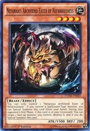 Nefarious Archfiend Eater of Nefariousness (DUEA-EN035) - Duelist Alliance 1st Edition Duelist Alliance Yugioh Single  Squirtle Squad Card Shop.