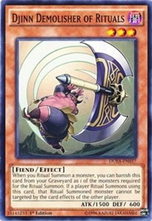 Djinn Demolisher of Rituals (DUEA-EN037) - Duelist Alliance Unlimited Duelist Alliance Yugioh Single  Squirtle Squad Card Shop.