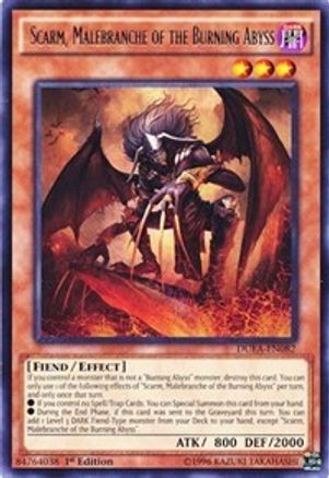 Scarm, Malebranche of the Burning Abyss (DUEA-EN082) - Duelist Alliance Unlimited Duelist Alliance Yugioh Single  Squirtle Squad Card Shop.