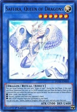 Saffira, Queen of Dragons (DUEA-EN050) - Duelist Alliance Unlimited Duelist Alliance Yugioh Single  Squirtle Squad Card Shop.