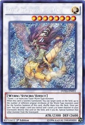 Baxia, Brightness of the Yang Zing (DUEA-EN051) - Duelist Alliance 1st Edition Duelist Alliance Yugioh Single  Squirtle Squad Card Shop.