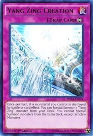 Yang Zing Creation (DUEA-EN074) - Duelist Alliance 1st Edition Duelist Alliance Yugioh Single  Squirtle Squad Card Shop.