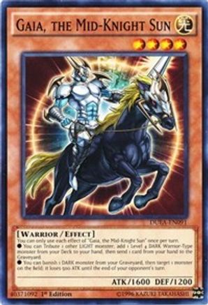 Gaia, the Mid-Knight Sun (DUEA-EN091) - Duelist Alliance Unlimited Duelist Alliance Yugioh Single  Squirtle Squad Card Shop.