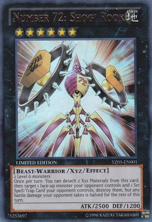 Number 72: Shogi Rook (YZ05-EN001) - Yu-Gi-Oh! ZEXAL Manga Promotional Cards Limited Yu-Gi-Oh! ZEXAL Manga Promotional Cards Yugioh Single  Squirtle Squad Card Shop.