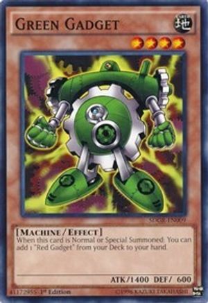 Green Gadget (SDGR-EN009) - Structure Deck: Geargia Rampage 1st Edition Structure Deck: Geargia Rampage Yugioh Single  Squirtle Squad Card Shop.