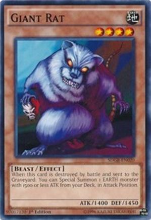 Giant Rat (SDGR-EN020) - Structure Deck: Geargia Rampage 1st Edition Structure Deck: Geargia Rampage Yugioh Single  Squirtle Squad Card Shop.
