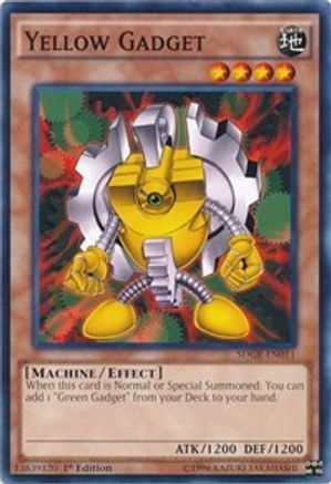 Yellow Gadget (SDGR-EN011) - Structure Deck: Geargia Rampage 1st Edition Structure Deck: Geargia Rampage Yugioh Single  Squirtle Squad Card Shop.