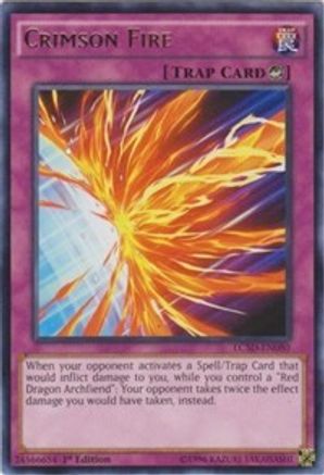 Crimson Fire (LC5D-EN080) - Legendary Collection 5D's 1st Edition Legendary Collection 5D's Yugioh Single  Squirtle Squad Card Shop.