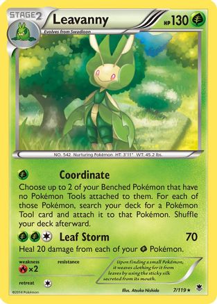 Leavanny 007  XY  Phantom Forces - Rare XY - Phantom Forces Pokemon Single  Squirtle Squad Card Shop.