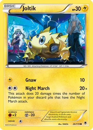 Joltik 026  XY  Phantom Forces - Common XY - Phantom Forces Pokemon Single  Squirtle Squad Card Shop.