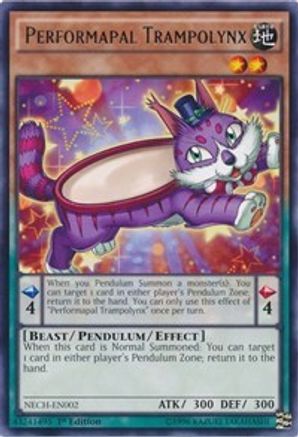 Performapal Trampolynx (NECH-EN002) - The New Challengers 1st Edition The New Challengers Yugioh Single  Squirtle Squad Card Shop.