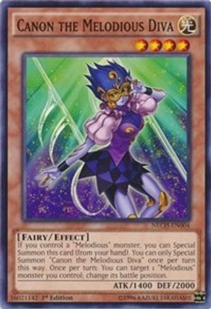 Canon the Melodious Diva (NECH-EN004) - The New Challengers Unlimited The New Challengers Yugioh Single  Squirtle Squad Card Shop.