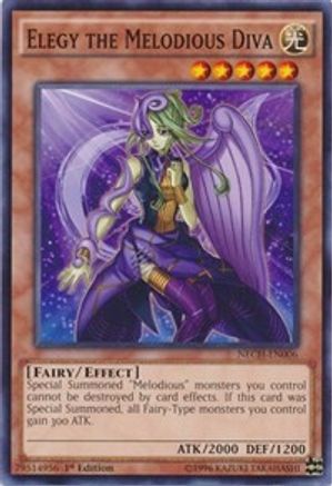 Elegy the Melodious Diva (NECH-EN006) - The New Challengers Unlimited The New Challengers Yugioh Single  Squirtle Squad Card Shop.