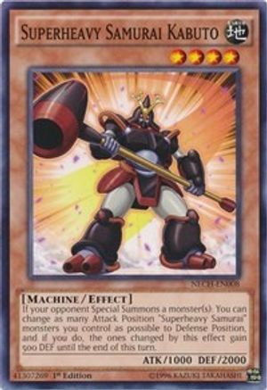 Superheavy Samurai Kabuto (NECH-EN008) - The New Challengers 1st Edition The New Challengers Yugioh Single  Squirtle Squad Card Shop.