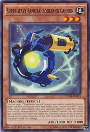 Superheavy Samurai Soulbang Cannon (NECH-EN013) - The New Challengers 1st Edition The New Challengers Yugioh Single  Squirtle Squad Card Shop.